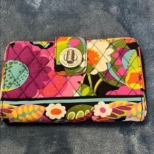 Vera Bradley Multicolor Floral Quilted Clutch